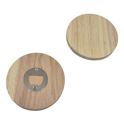 Apribottiglie in legno Playwood rotondo, 9,5 cm