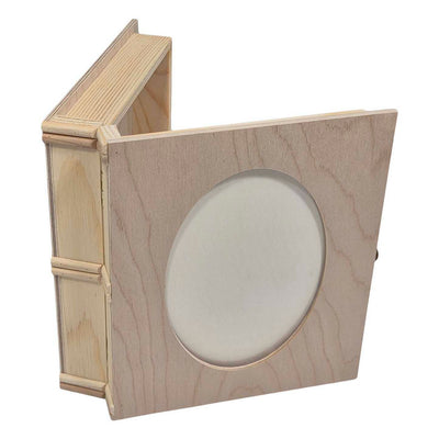 Scatola in legno Playwood a forma di libro con cornice per foto