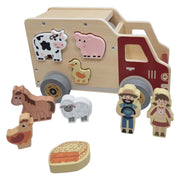 Playwood houten vormenauto boerderijdieren - afbeelding 4