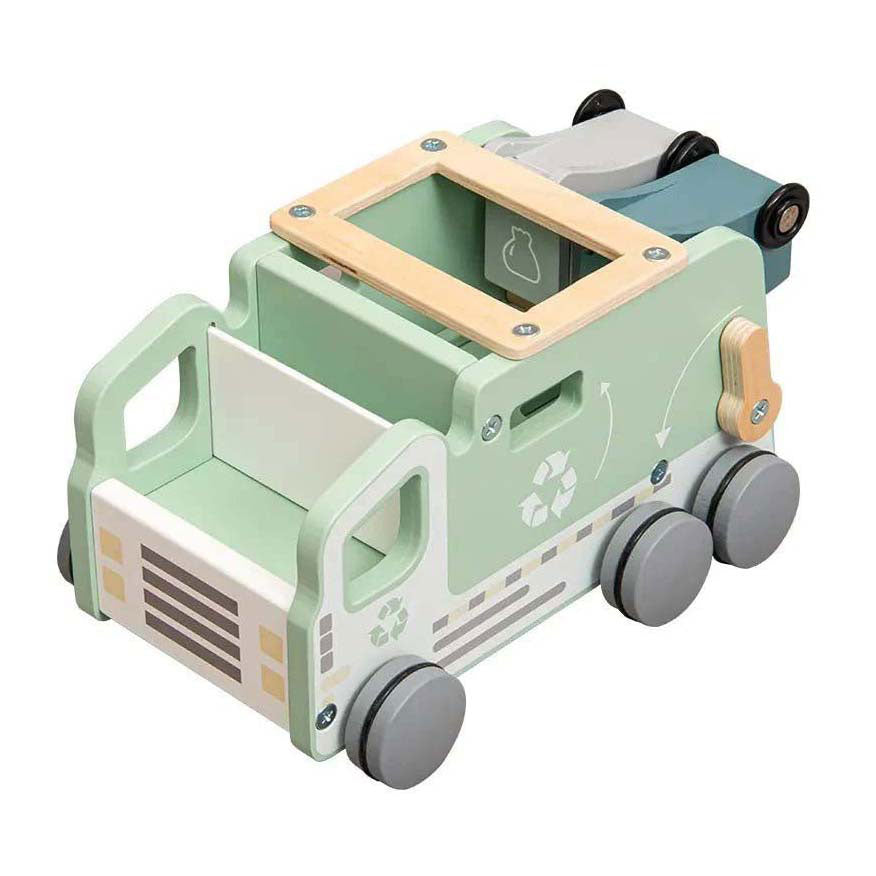 Playwood houten vuilniswagen vormenauto