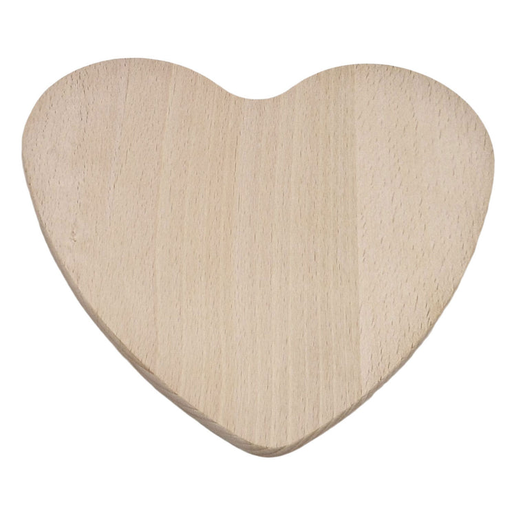 Playwood wooden bread board heart shape