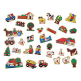 Playwood wooden stud puzzle farm extra large - 32 pcs. - afbeelding 2