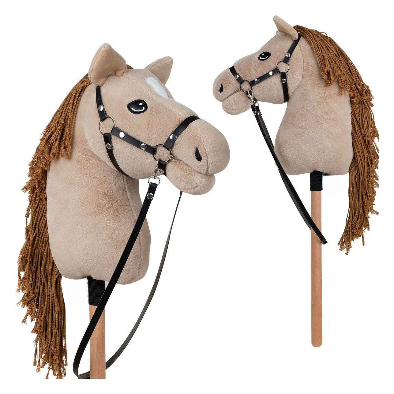 Cavallo da hobby in legno Playwood con cavezza per l'equitazione amatoriale