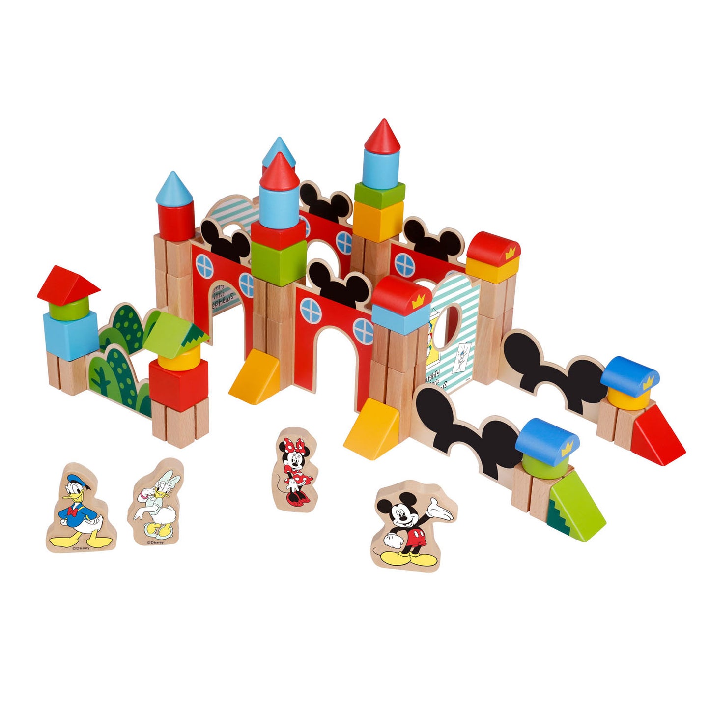 Disney Mickey Mouse Houten Blokken Set, 60dlg