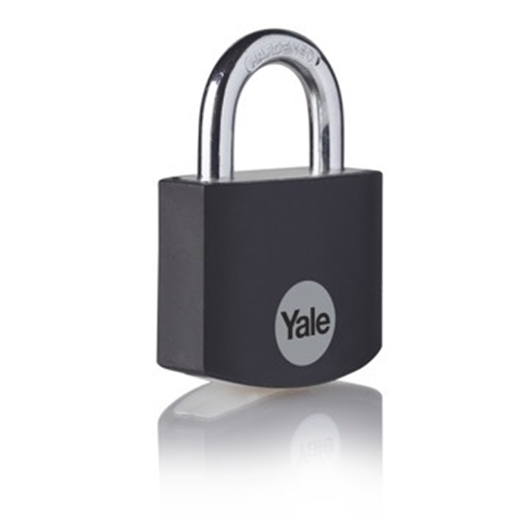 Yale 1065060 - candado 32mm aluminio negro estándar | 3 piezas