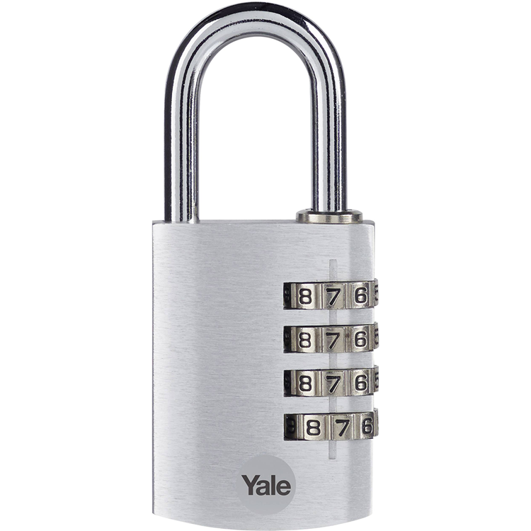 Yale 1065479 - candado 38mm aluminio plata std | 6 piezas