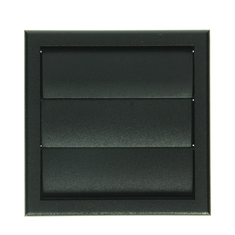 Renson 1069265 - Rejilla de campana extractora de superficie PVC 733 (154x154) str 9005 (negro) | 2 piezas