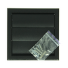 Renson 1069265 - Rejilla de campana extractora de superficie PVC 733 (154x154) str 9005 (negro) | 2 piezas