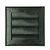 Renson 1069266 - Rejilla de campana extractora de superficie PVC 733 (187x187) str 9005 (negro) | 2 piezas