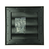 Renson 1069266 - Rejilla de campana extractora de superficie PVC 733 (187x187) str 9005 (negro) | 2 piezas
