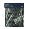 Renson 1069266 - Rejilla de campana extractora de superficie PVC 733 (187x187) str 9005 (negro) | 2 piezas