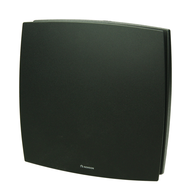 Renson 1069260 - cubierta de ventilador mecánico (9x12-dia 125) 92b (negro) | 2 piezas