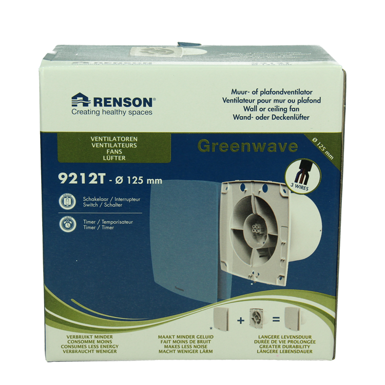 Renson 1069254 - mec. ventilador con temporizador 9212t (dia 125) | 2 piezas