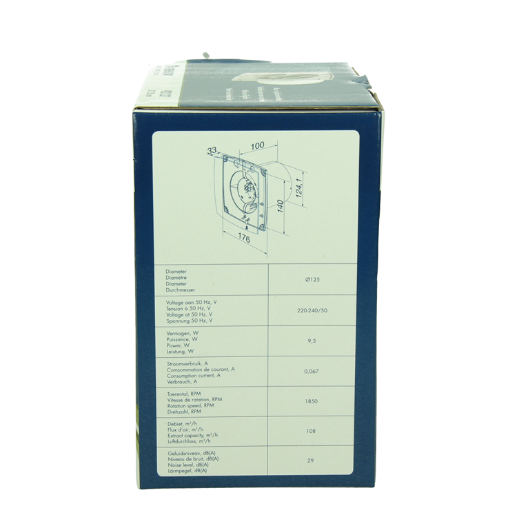 Renson 1069254 - mec. ventilador con temporizador 9212t (dia 125) | 2 piezas