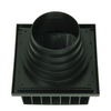 Renson 1069267 - rejilla campana extractora 1 trampilla PVC 741 (100-130) str 9005 (negro) | 2 piezas