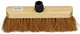 1009167 - escoba de coco redonda madera lacada 30cm + pieza eb negro | 5 piezas