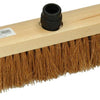1009167 - escoba de coco redonda madera lacada 30cm + pieza eb negro | 5 piezas