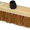 1009167 - escoba de coco redonda madera lacada 30cm + pieza eb negro | 5 piezas