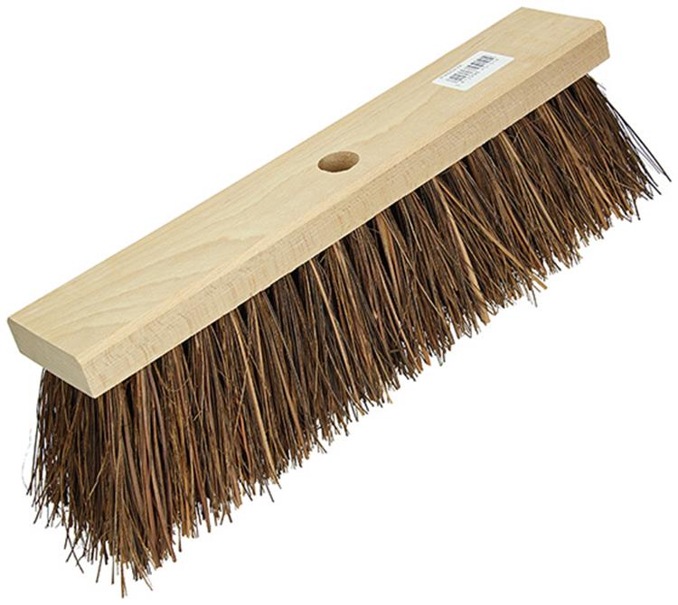 1008318 - escoba municipal plana sin pintar 50% lavabo bl 45 cm | 3 piezas