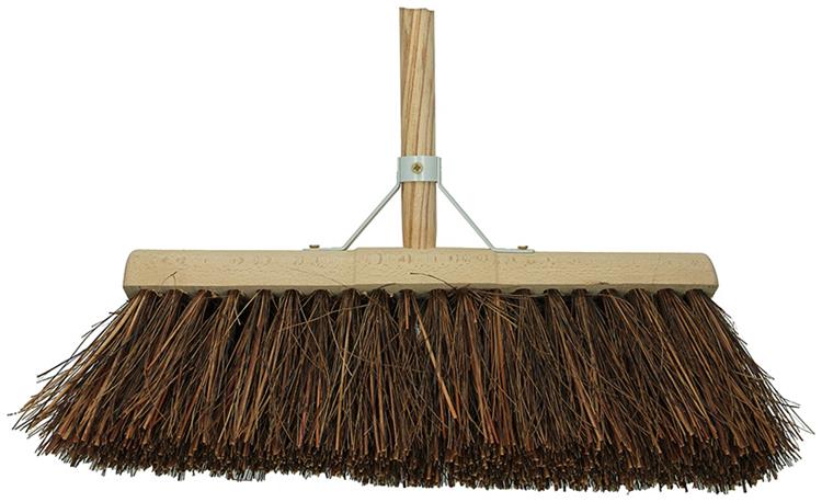 1009155 - escoba de cuadra piasava tallo 45cm | 3 piezas