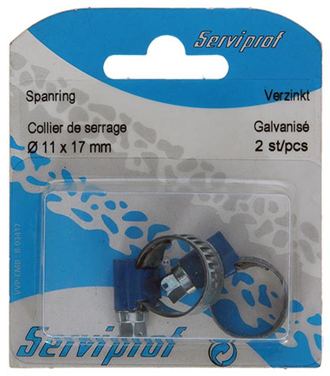 Mack 1015897 - Tarjeta 2 anillos tensores galvanizados 11x17mm | 10 piezas