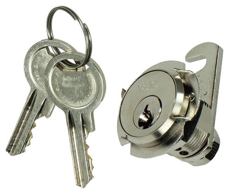 Mack 1015856 - Cerradura armario 1 letra niquelada 16mm | 5 piezas