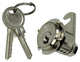 Mack 1015857 - Cerradura para armario 1 letra niquelada 20mm | 5 piezas