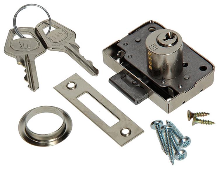 Mack 1015831 - 1 cilindro soporte mueble l.l. niquelado 20 mm | 5 piezas