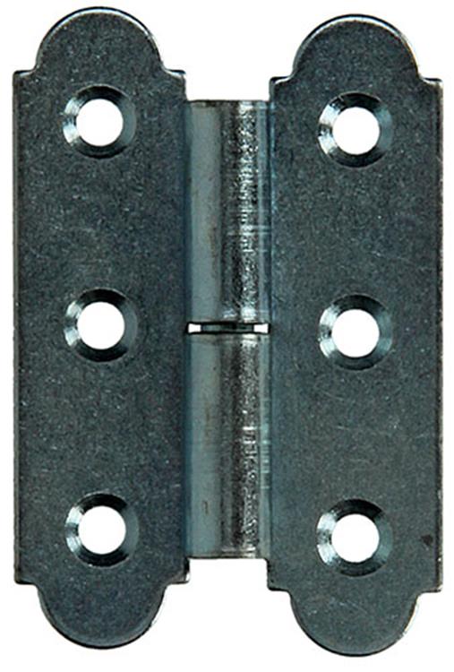Mack 1013256 - 2 bisagras españolas derecha galvanizadas h 60 x w 40 mm | 5 piezas