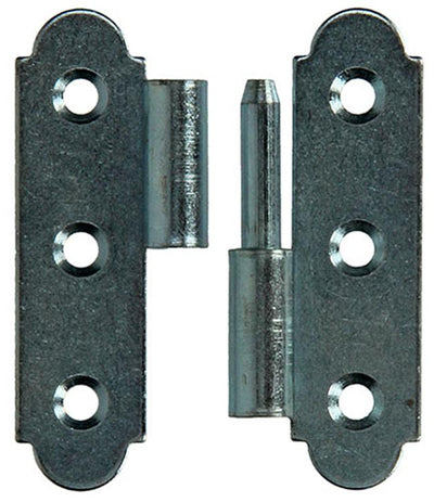 Mack 1013256 - 2 Spanish hinges right galvanized h 60 x w 40 mm | 5 pieces