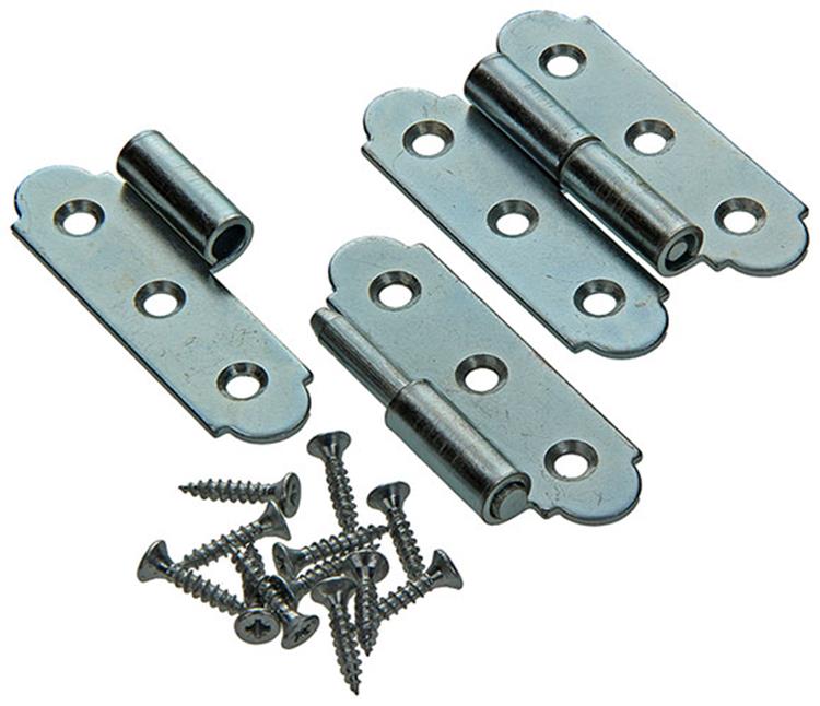 Mack 1013256 - 2 bisagras españolas derecha galvanizadas h 60 x w 40 mm | 5 piezas