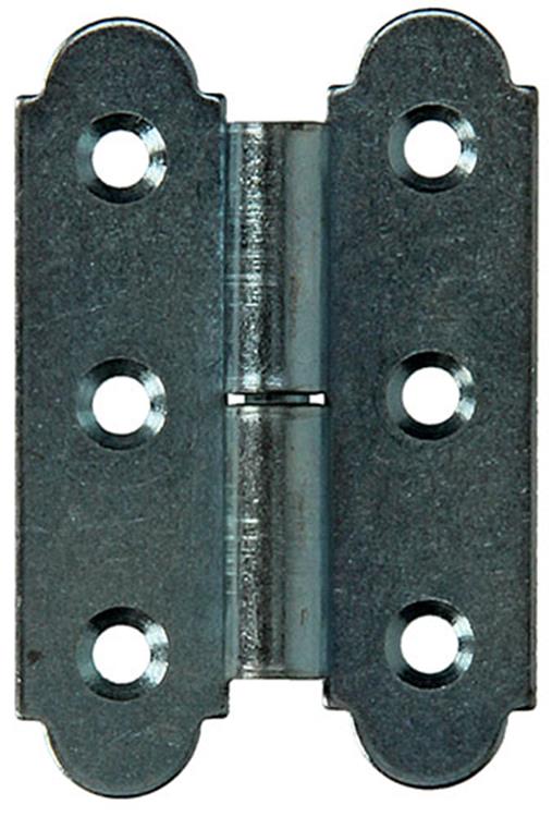 Mack 1013255 - 2 bisagras españolas izquierda galvanizadas h 60 x w 40 mm | 5 piezas