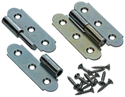 Mack 1013255 - 2 Spanish hinges left galvanized h 60 x w 40 mm | 5 pieces