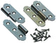 Mack 1013255 - 2 bisagras españolas izquierda galvanizadas h 60 x w 40 mm | 5 piezas