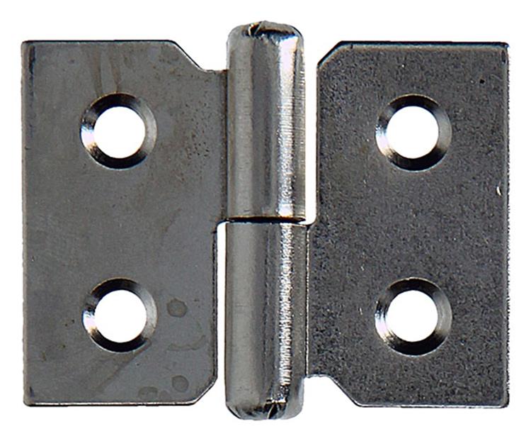 Mack 1013467 - 2 bisagras para muebles derecha niquelada alto 30 x ancho 40 mm | 5 piezas