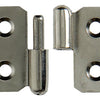 Mack 1013349 - 2 bisagras para muebles izquierda niquelada alto 30 x ancho 40 mm | 5 piezas