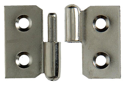 Mack 1013349 - 2 furniture hinges left nickel-plated h 30 x w 40 mm | 5 pieces