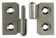 Mack 1013349 - 2 bisagras para muebles izquierda niquelada alto 30 x ancho 40 mm | 5 piezas