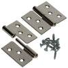 Mack 1013350 - 2 bisagras para muebles izquierda niquelada alto 40 x ancho 50 mm | 5 piezas