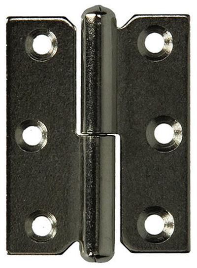 Mack 1013352 - 2 furniture hinges left nickel-plated h 50 x w 40 mm | 5 pieces