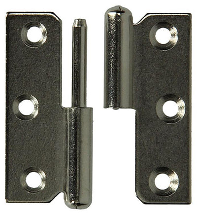 Mack 1013352 - 2 furniture hinges left nickel-plated h 50 x w 40 mm | 5 pieces