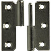 Mack 1013465 - 2 bisagras para muebles derecha niquelada alto 50 x ancho 40 mm | 5 piezas