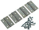 Mack 1013245 - 4 bisagras estrechas galvanizadas h 25 x w 18 mm | 5 piezas