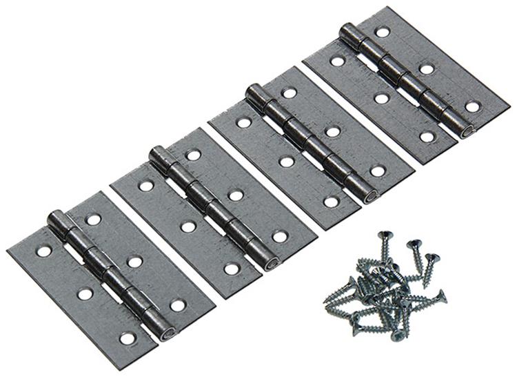 Mack 1013248 - 4 bisagras estrechas galvanizadas h 60 x w 35 mm | 5 piezas