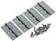 Mack 1013249 - 4 bisagras estrechas galvanizadas h 70 x w 40 mm | 5 piezas