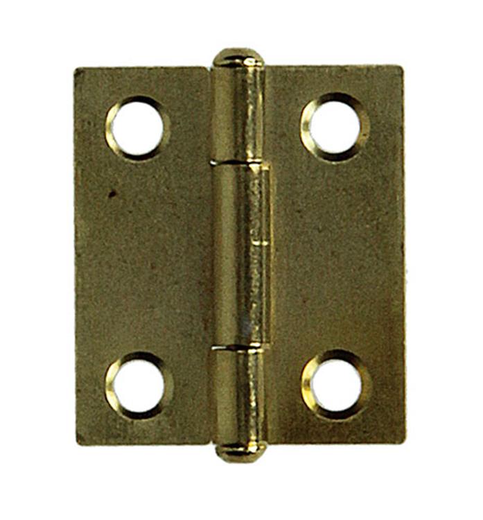 Mack 1013502 - 2 bisagras estrechas latón h 25 x w 18 mm | 5 piezas