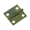 Mack 1013502 - 2 bisagras estrechas latón h 25 x w 18 mm | 5 piezas