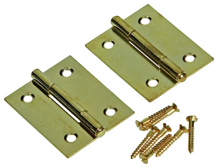 Mack 1013503 - 2 bisagras estrechas latón h 40 x w 32 mm | 5 piezas