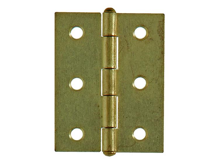 Mack 1013338 - 2 bisagras estrechas latón h 50 x w 30 mm | 5 piezas