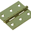 Mack 1013338 - 2 bisagras estrechas latón h 50 x w 30 mm | 5 piezas